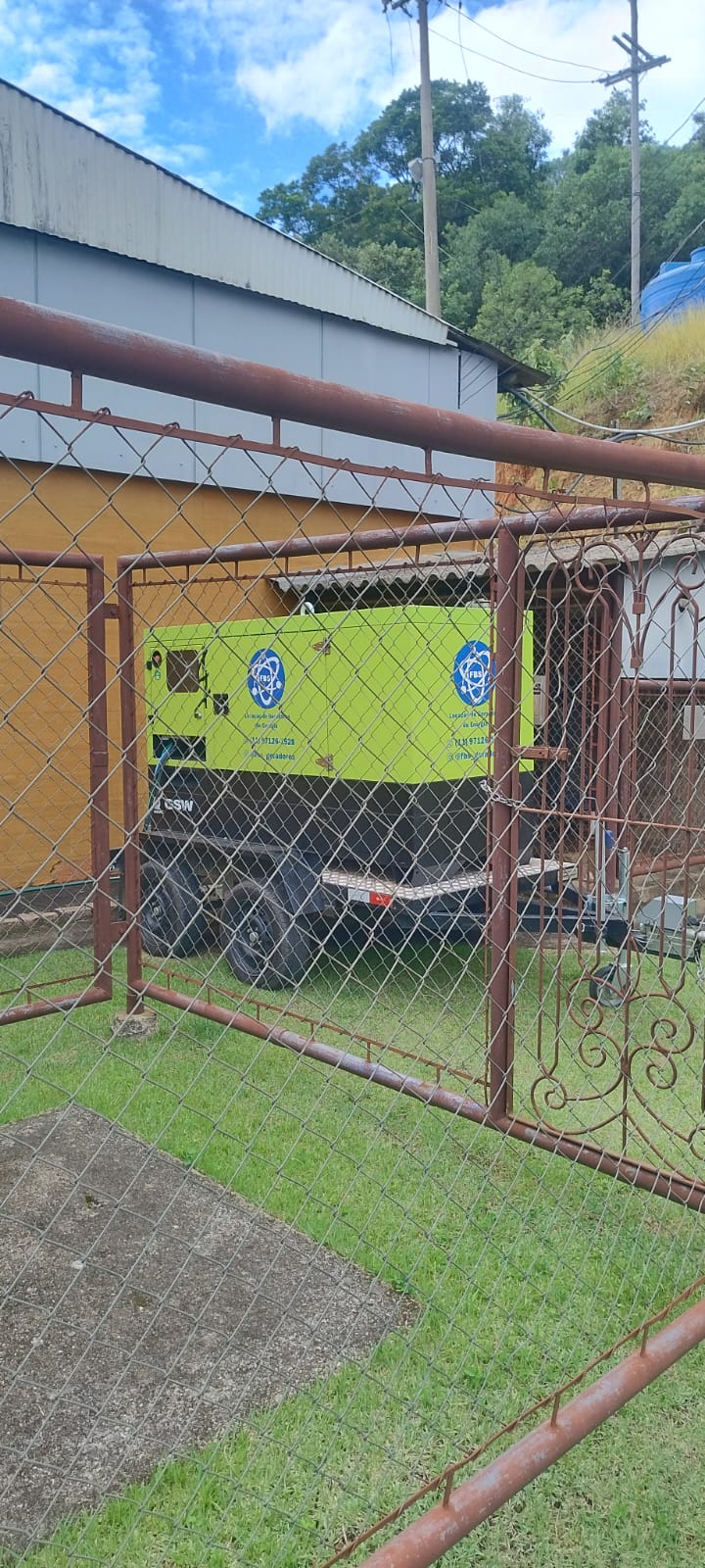 Gerador FBS instalado em operação